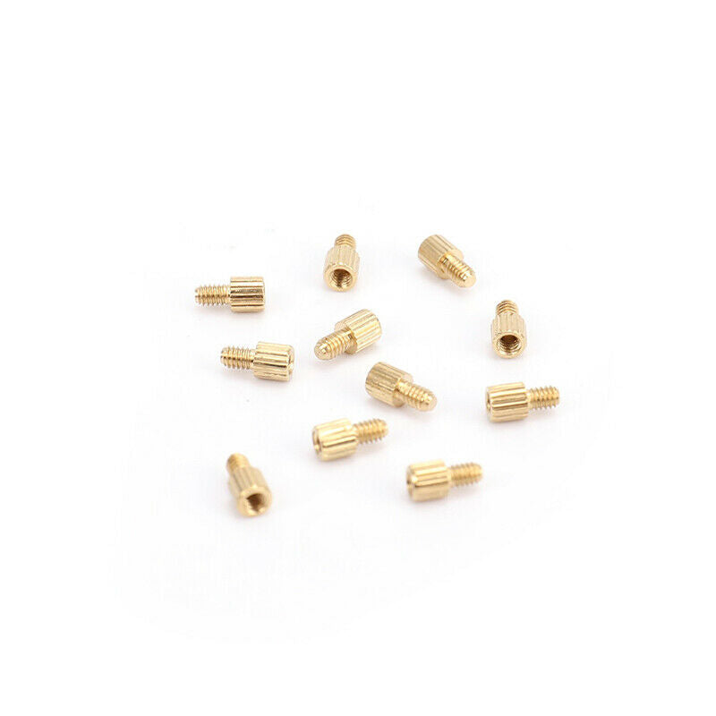 260PCS/M2 PCB Threaded Brass Male Female Standoff Spacer Board Hex Screws NuBDA
