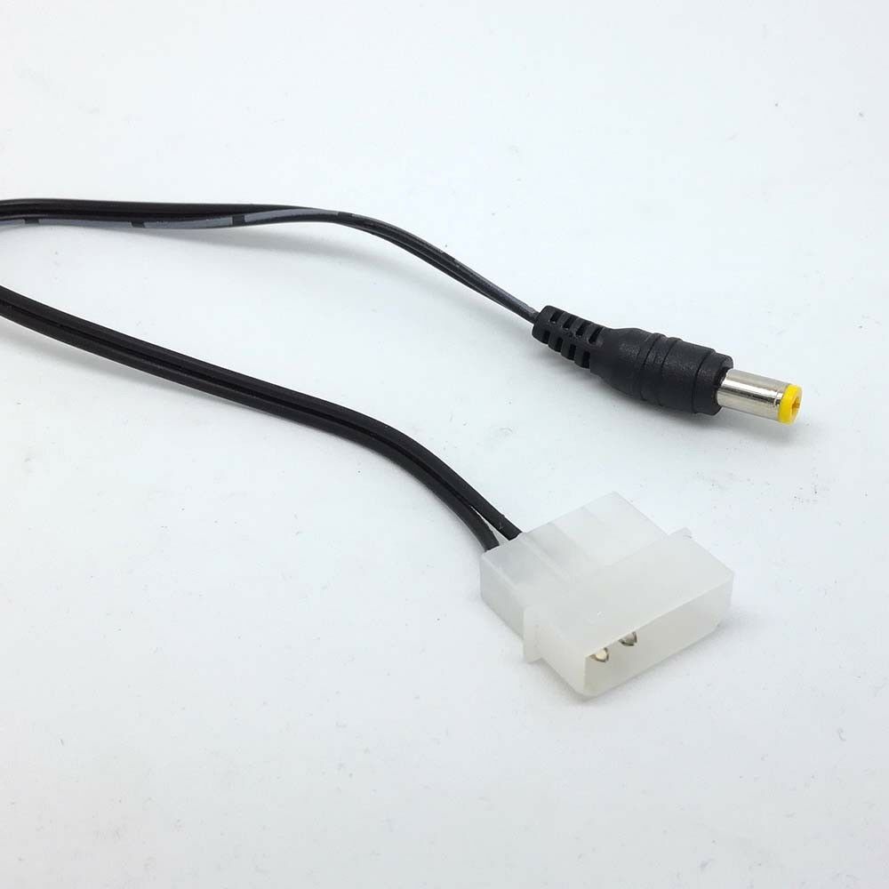 PC 4PIN Molex 5.5mm x 2.1mm DC Power cable 12V/2A  for RGB control box LED tt