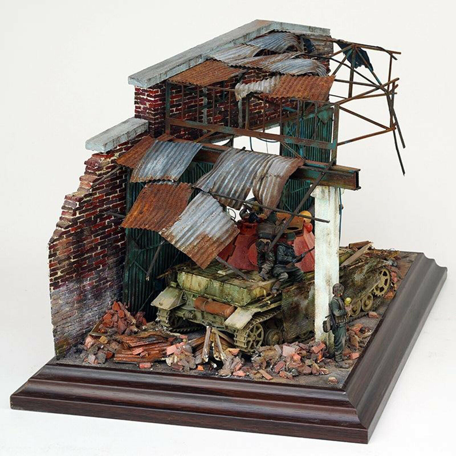 Crafts   Wooden Ruins House DIY Kits War Architecture Scene Layouts
