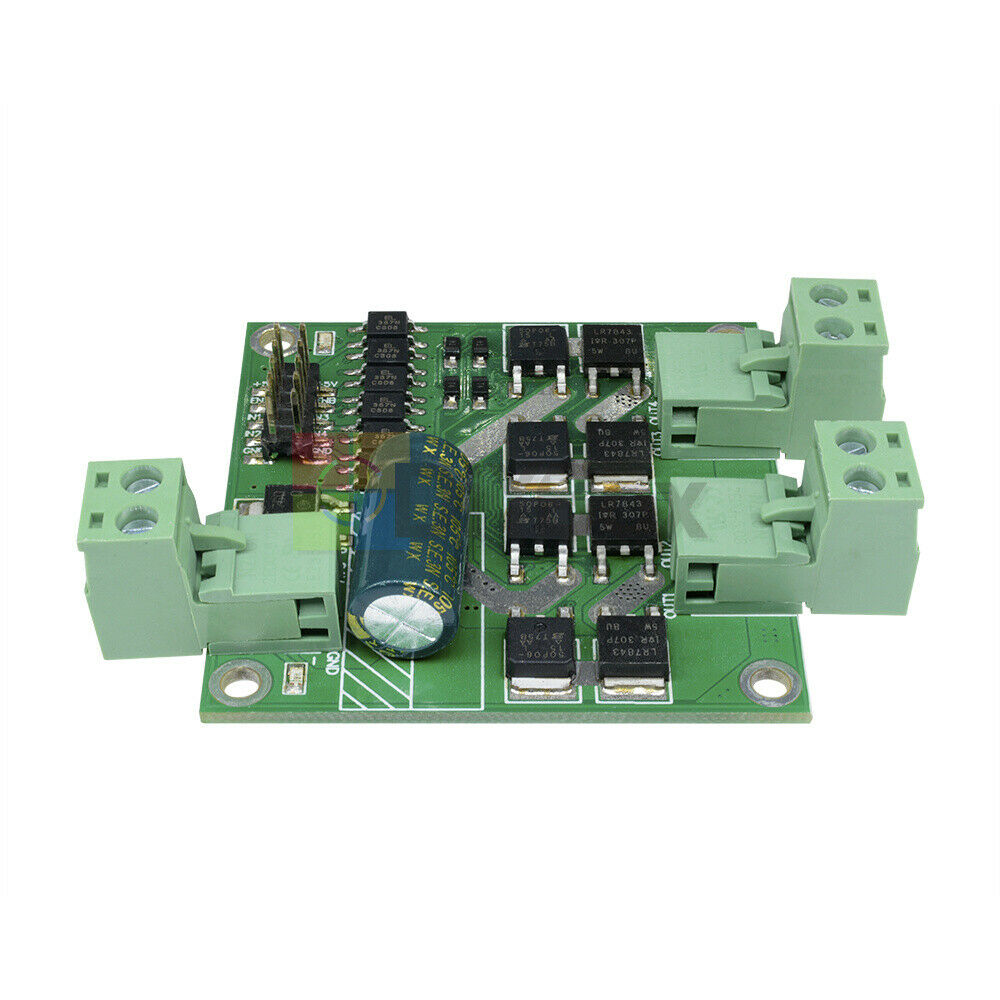 160W 12V 24V 7A Dual DC Motor Driver Module Board H-bridge L298 Logic Controller