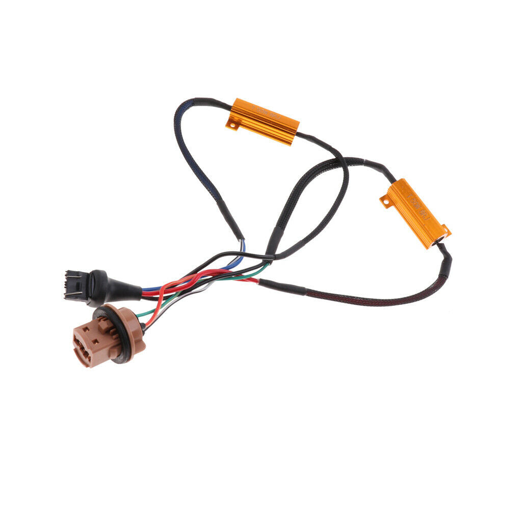 1pcs 7443 LED Fog Brake Light Error Free Anti Flicker Resistors Cancellers
