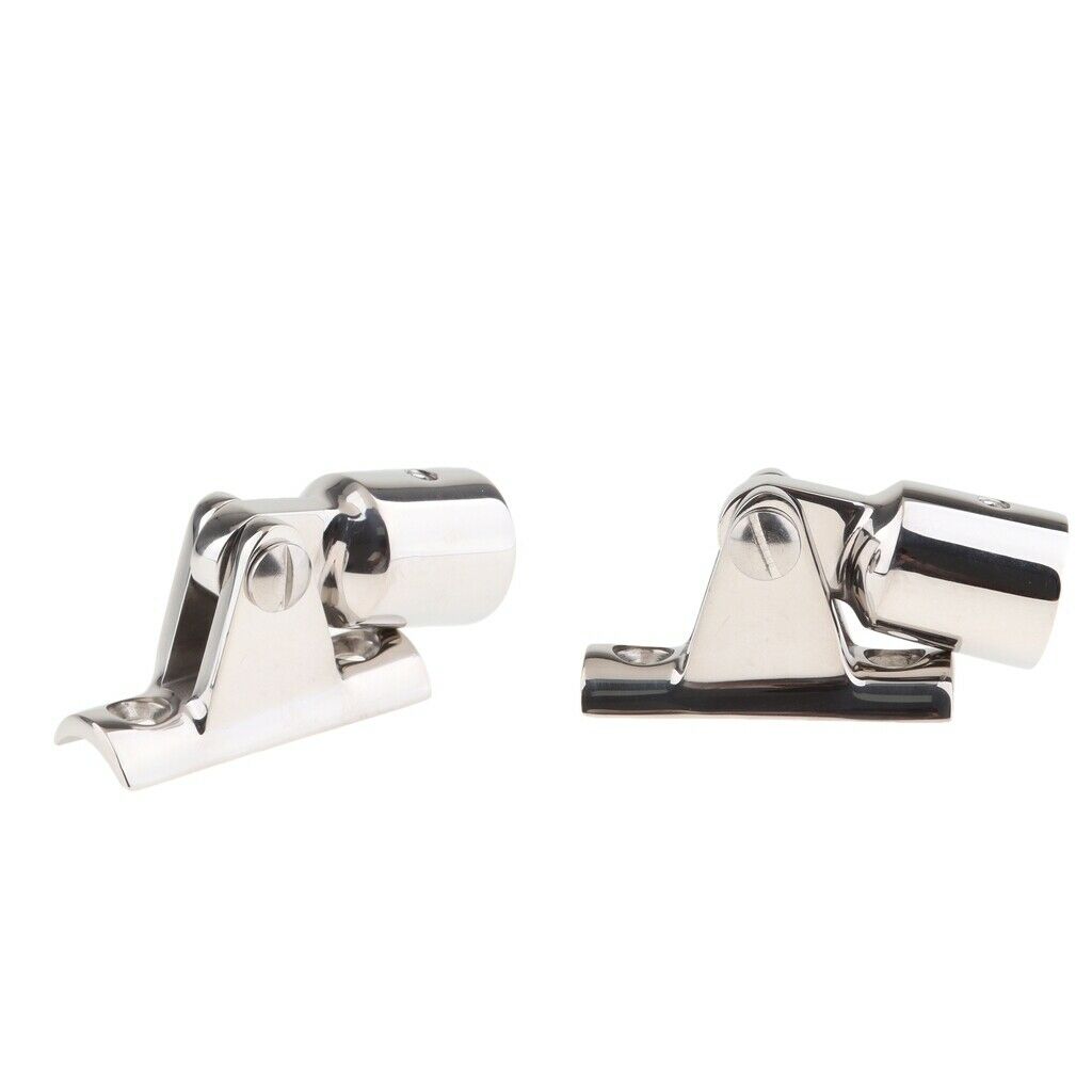 2x Hood Hardware With Stainless Steel Hinge For 3/4 "Boat Headsets