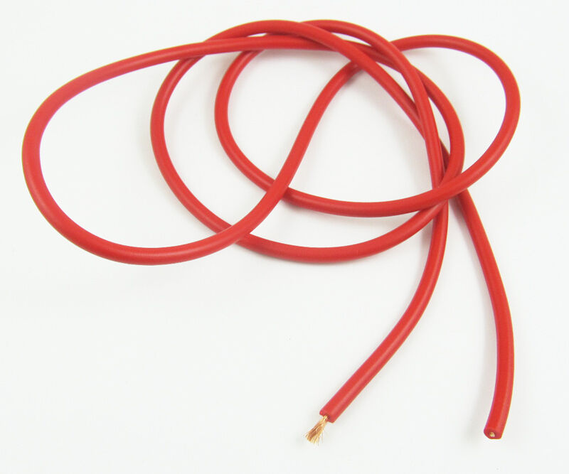 1pc 5M 500cm 16AWG Red 1square Heatproof/Low Resistence Soft Silicon Wire Cable