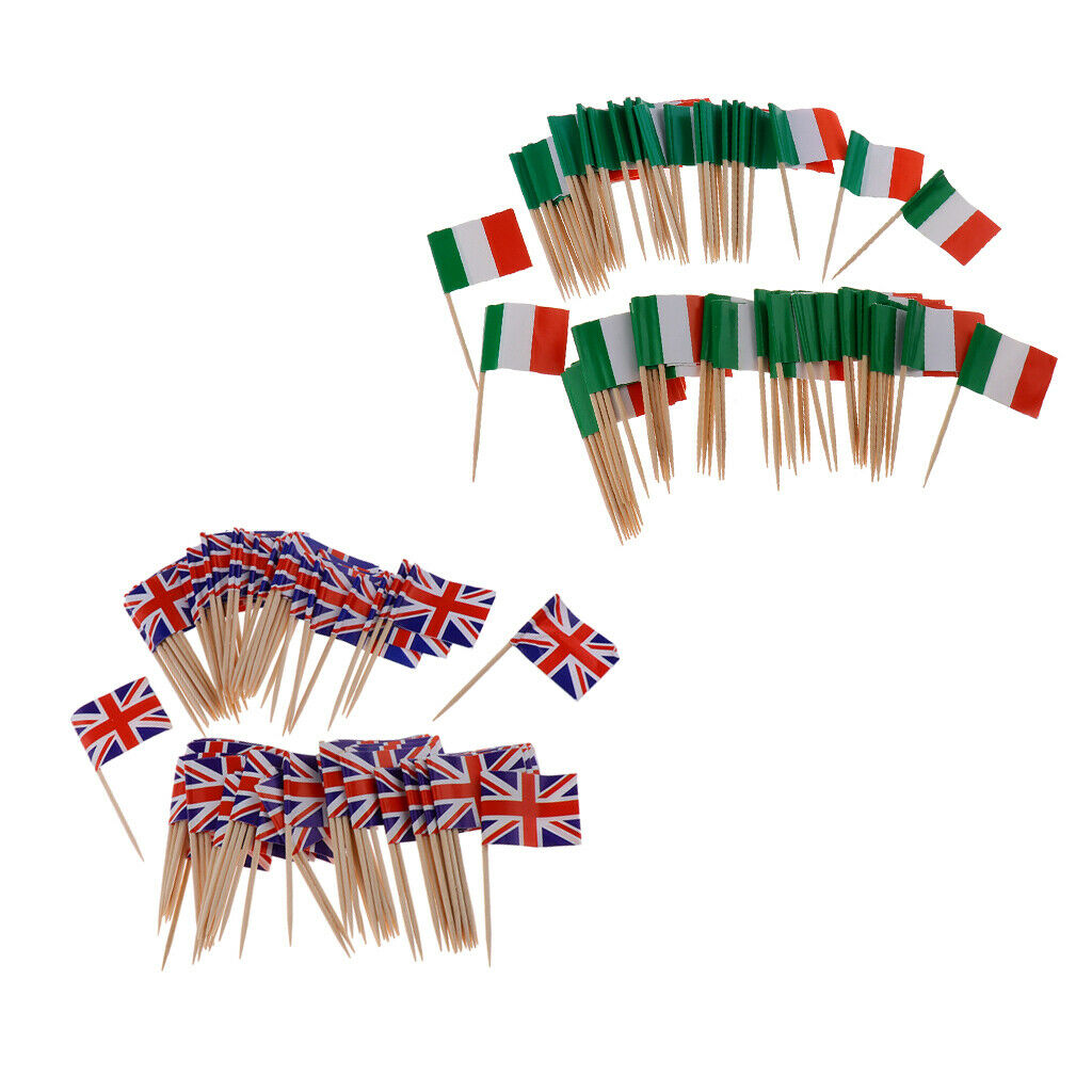 Toothpick Wood Toothpicks Decorative Flag Toothpicks Cake Decorations Party