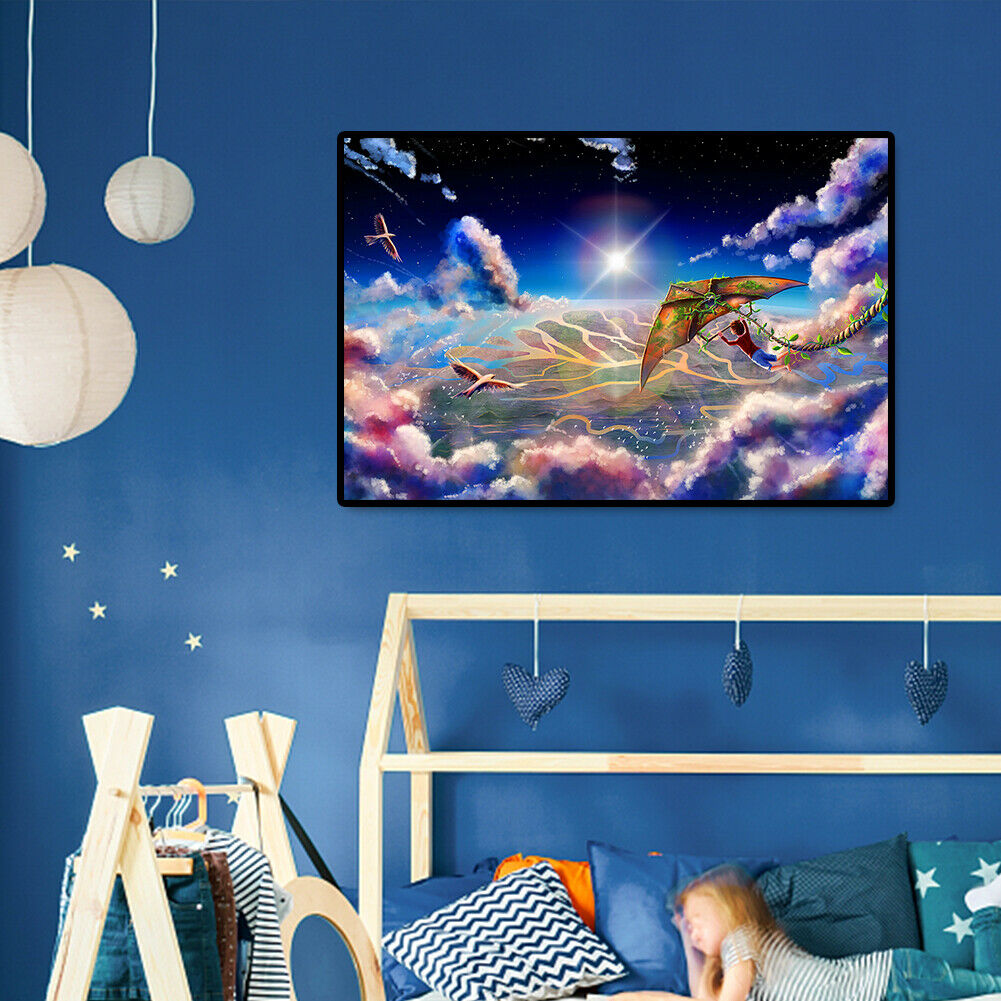 1000pcs DIY Flying Kite Boy Jigsaw Children Adults Puzzle Room Decoration  @