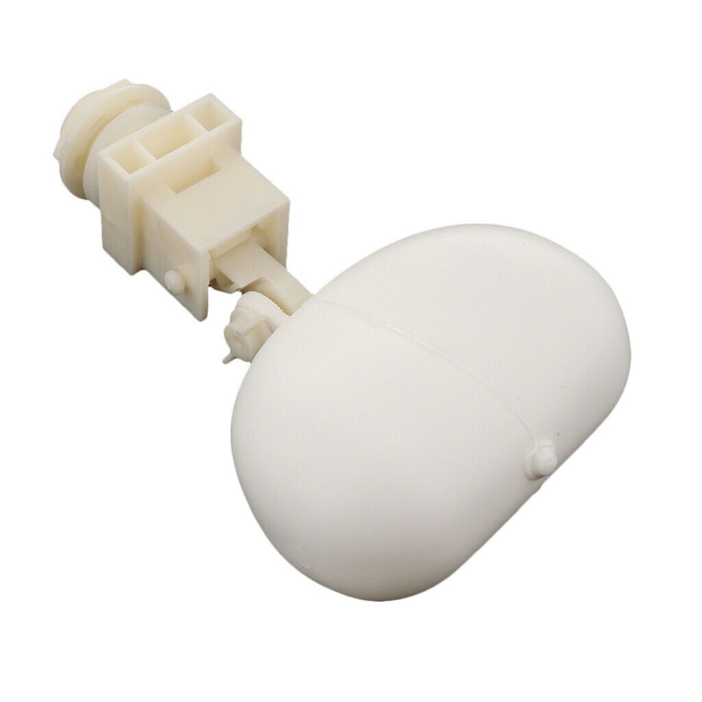 Plastic Float Valve for Water Tank Fountain, Auto Fill with Adjustable Arm White