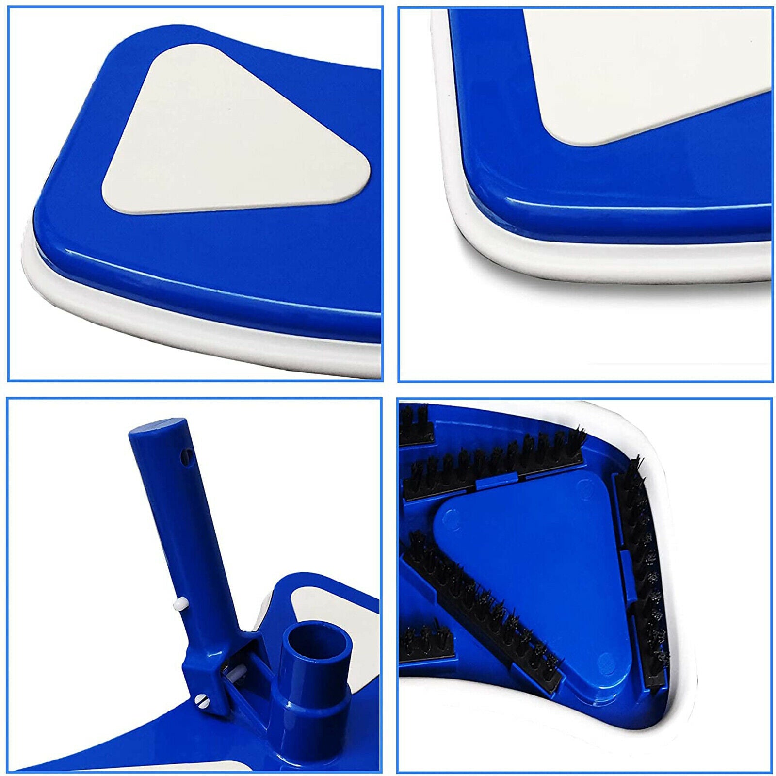 Portable Plastic 14in Pool Vacuum Head Clean Fallen Leaves Hair Hose Parts