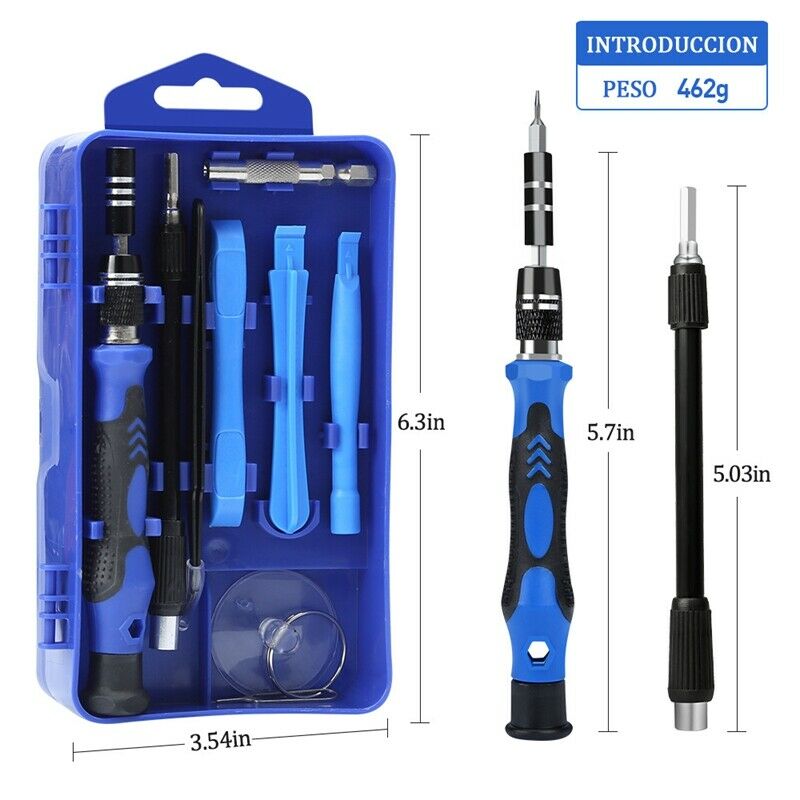 117-In-1 Screwdriver Set Watch Eyeglass Repair Tool Kit for Computer MacBook LM8