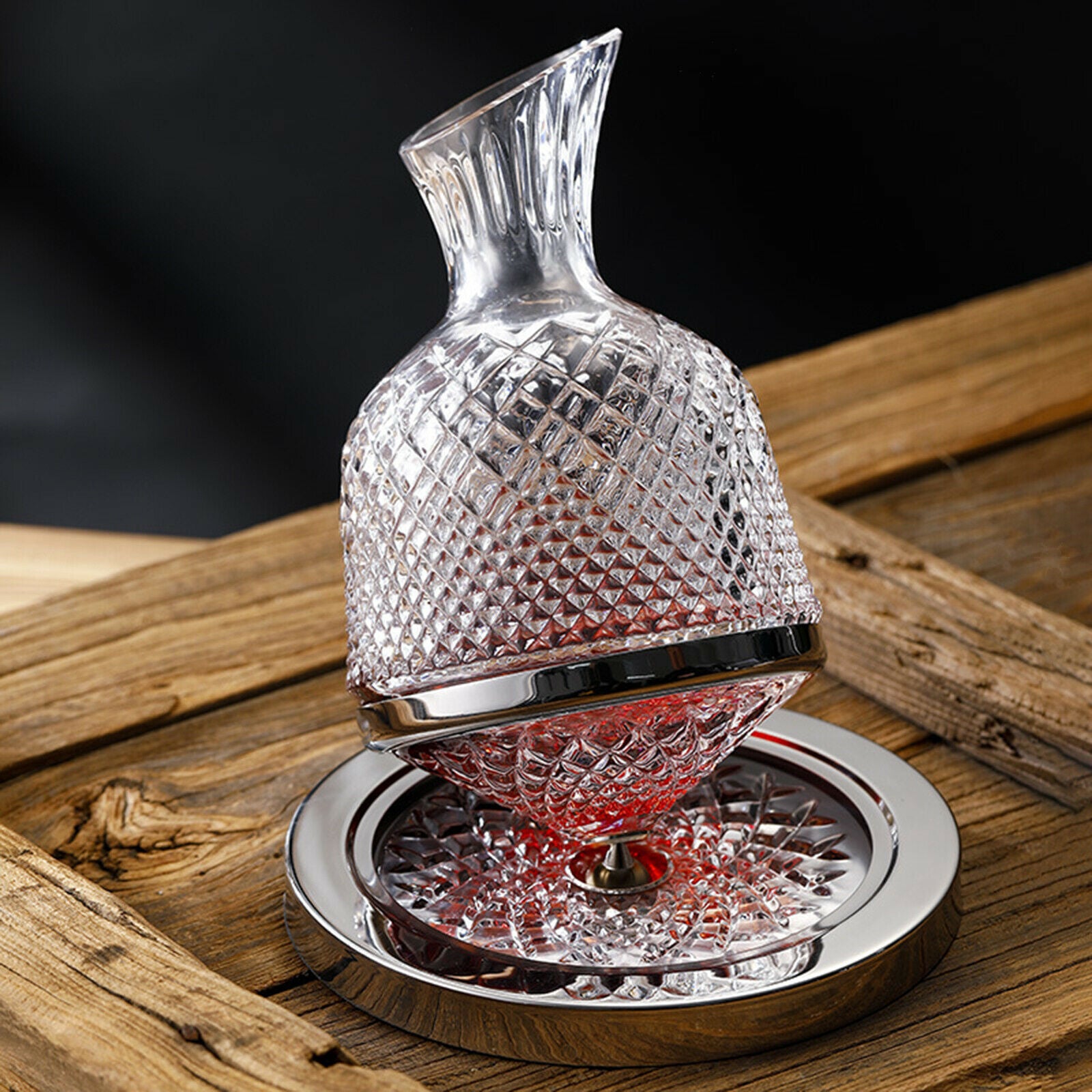 Crystal Glass Wine Decanter Champagne Vodka Wine Whisky Pourer Dispenser