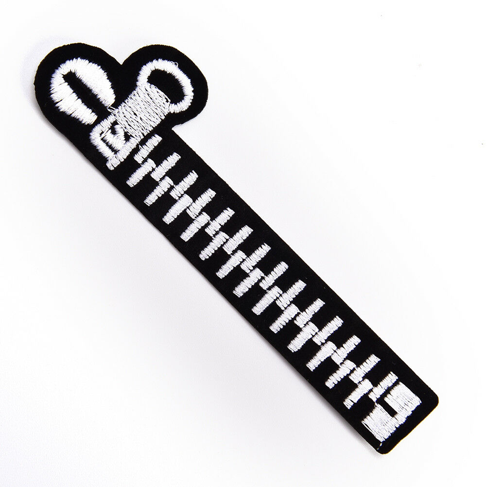 Zipper Embroidered Patch Iron on Sewing Applique Fabric Clothes DIY Decora.l8