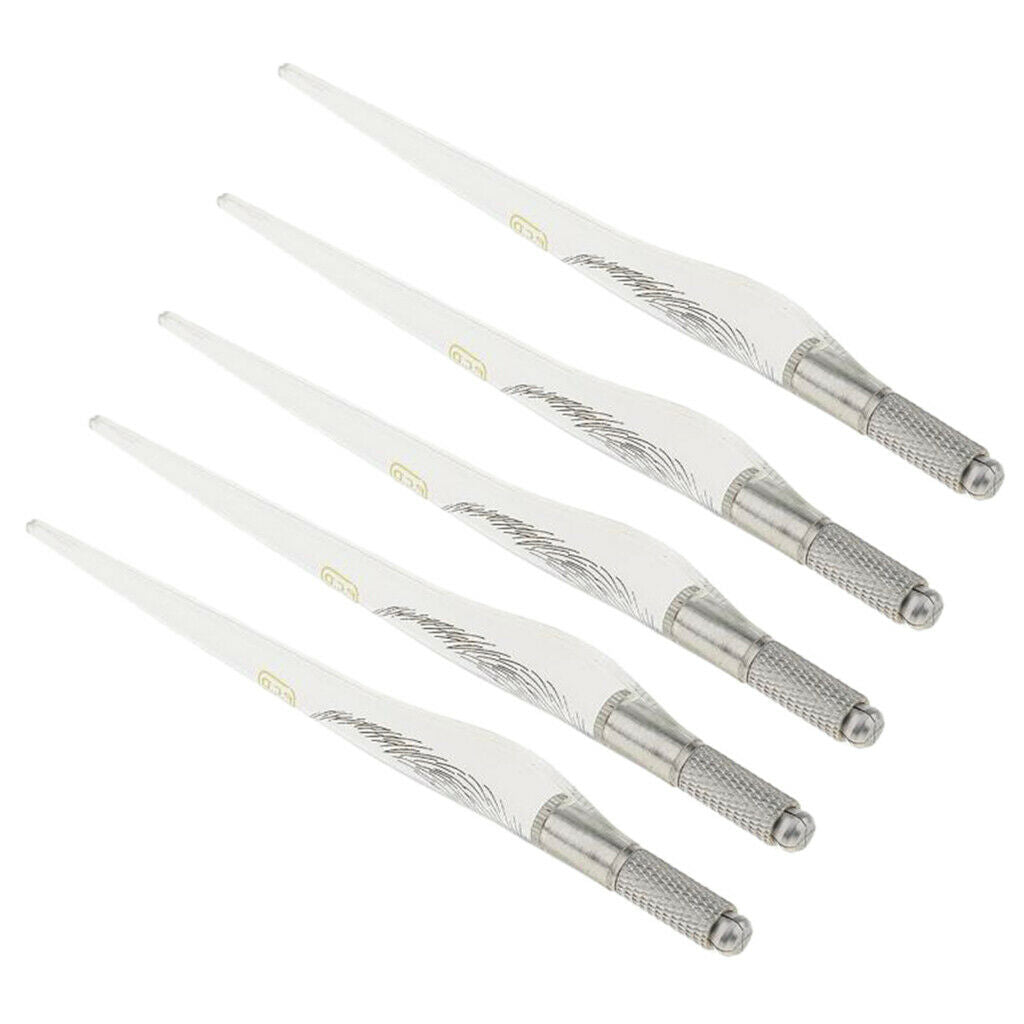 5 x Manual Tattoo Pen Microblading Makeup Machine For Permanent Eyebrow Tool