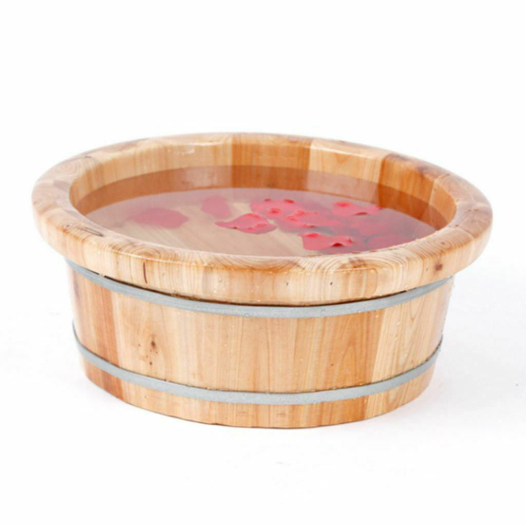 Cedar Wooden Foot Basin for Washing Spa Sauna Soak Removal Fatigue Relieving