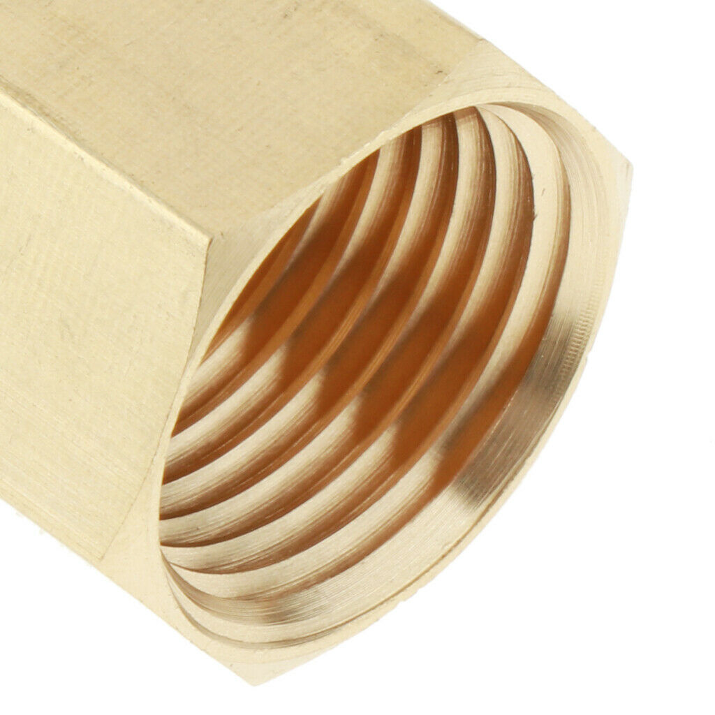 Brass 3/8"  By 1/2" NPT Connect Tube Fitting Adapter For Gas Heater