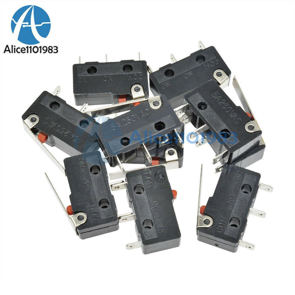10PCS Tact Switch KW11-3Z 5A 250V Microswitch 3PIN Buckle New