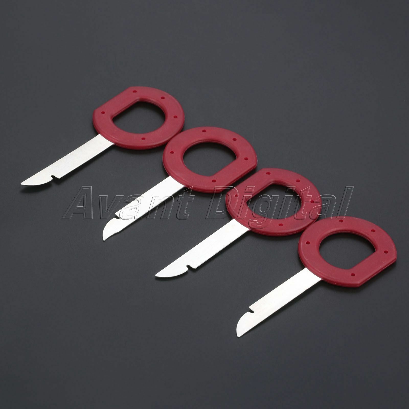 4Pcs Car Stereo Release Removal Keys Set Vehicle CD Radio Head Unit Tools