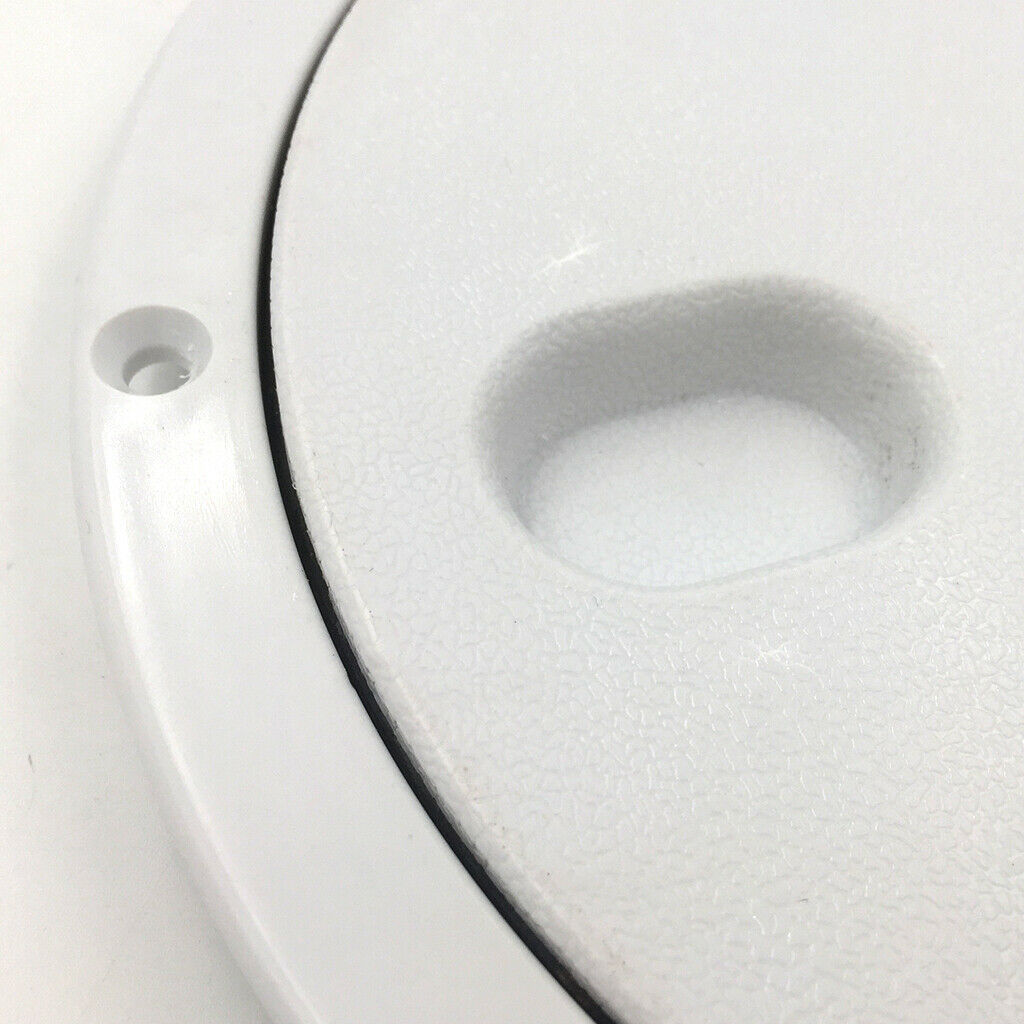 White Boat Round Non Slip Inspection Hatch 200 mm / 8