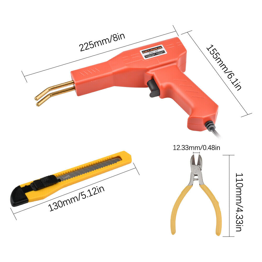 Plastic Welding Gun Garage Tool Welder Hot Stapler Machine Repair PVC Car Bumper