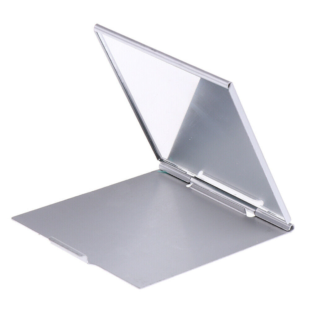 Mini Outdoor Travel Makeup Square Pocket Mirror Folding Survival Mirror