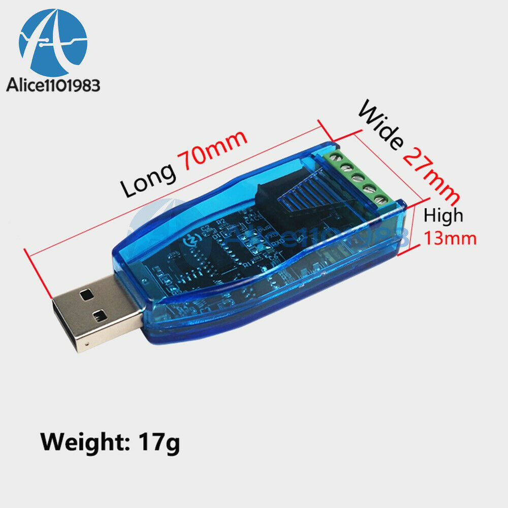 Industrial grade USB To RS485 Communication Module Converter TVS Protection