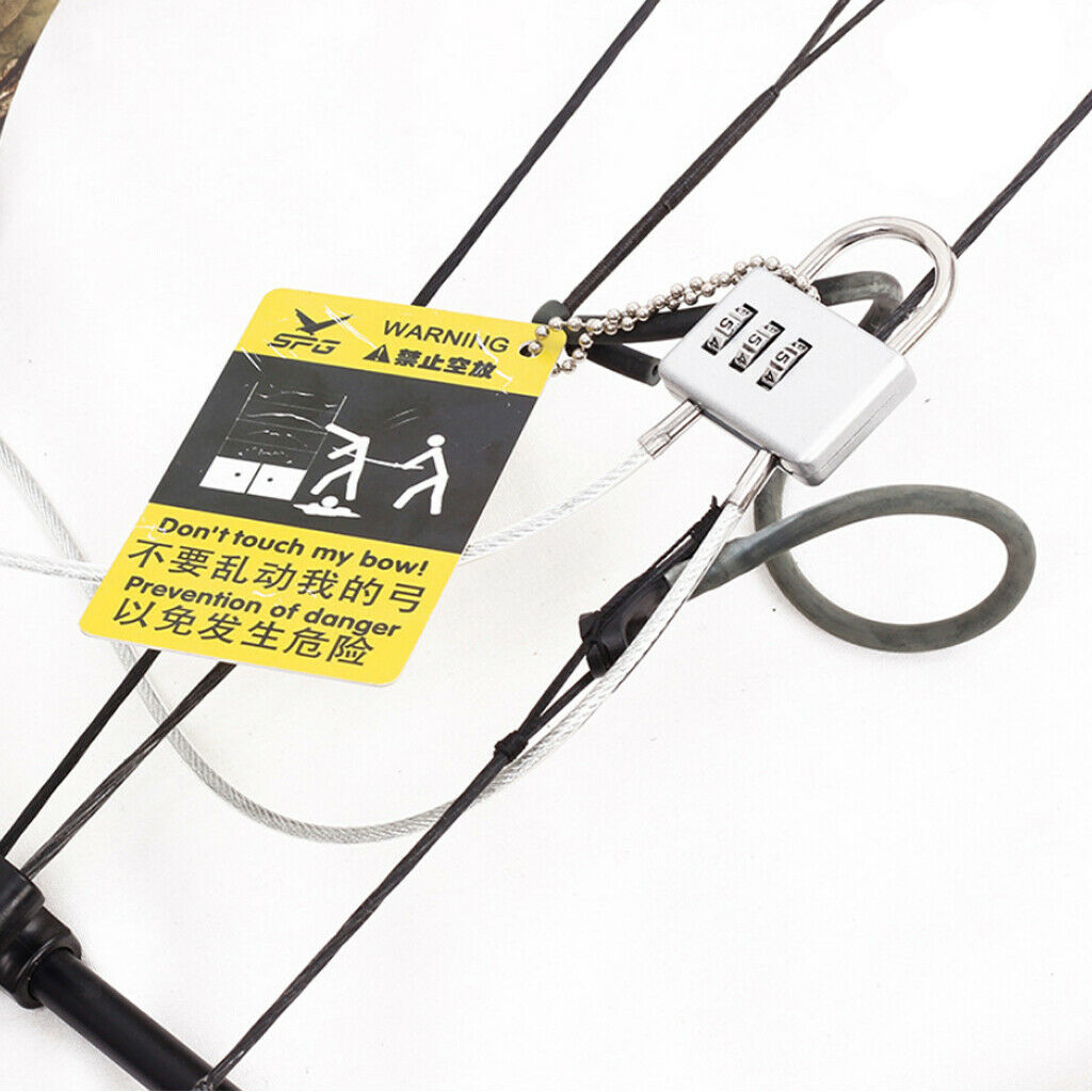 4Packs Yellow Archery Warning Cards Warning Mark Long-lasting Glossy-Finish