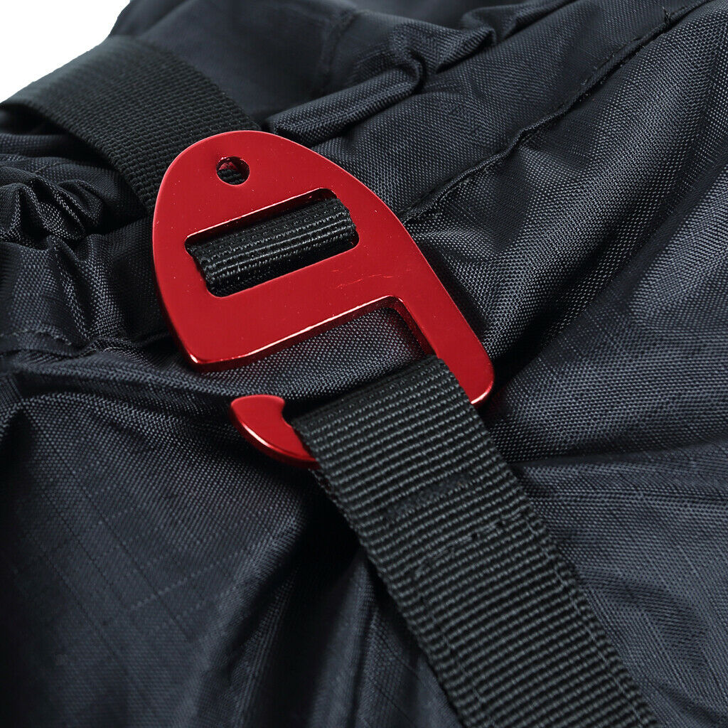 Rope Cleaning Brush Red + Folding Rock Climbing Arborist Rope Cord Bag Black