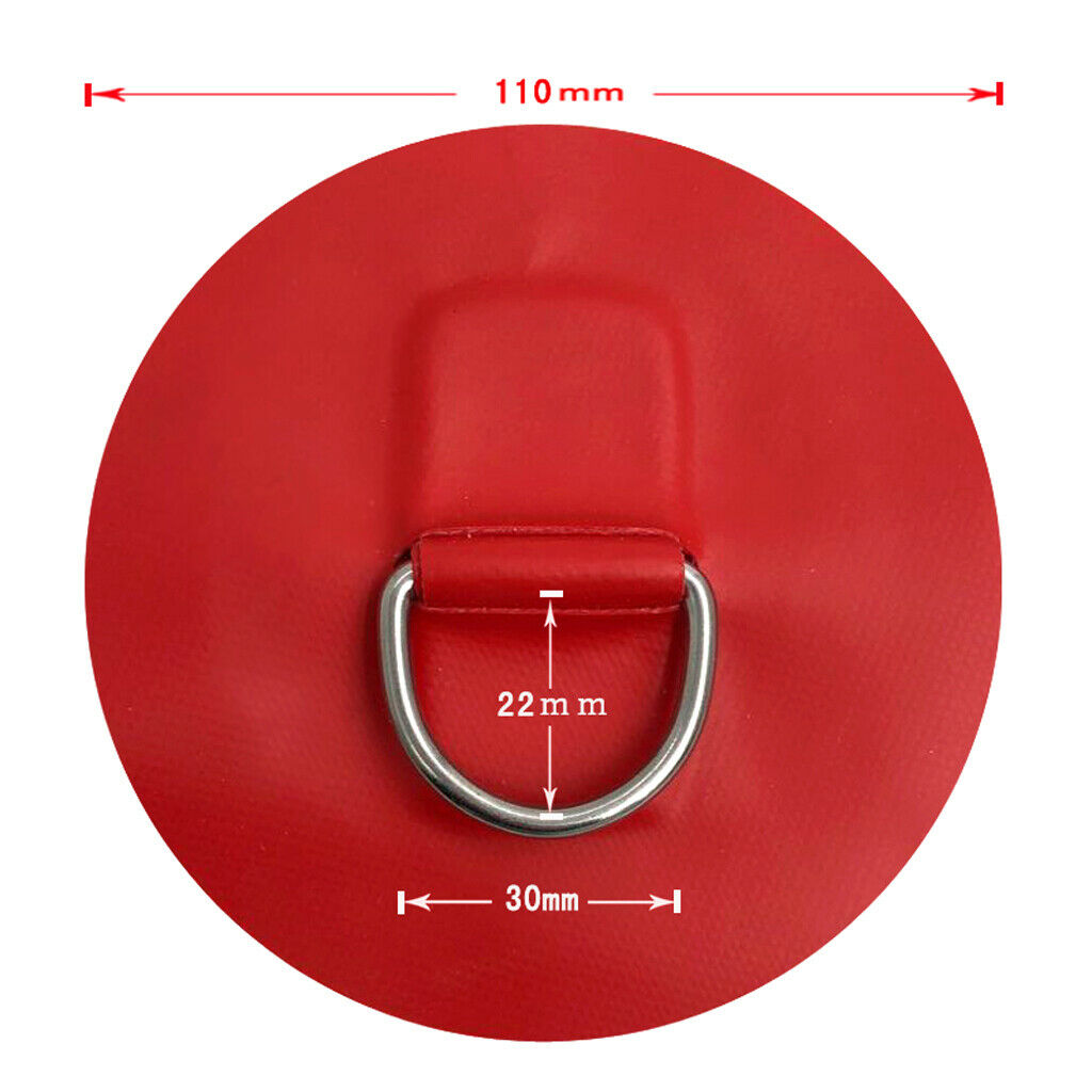 8pcs D- Pad PVC Patch Shock Cord for Kayak Canoes Kit Inflatable Boat
