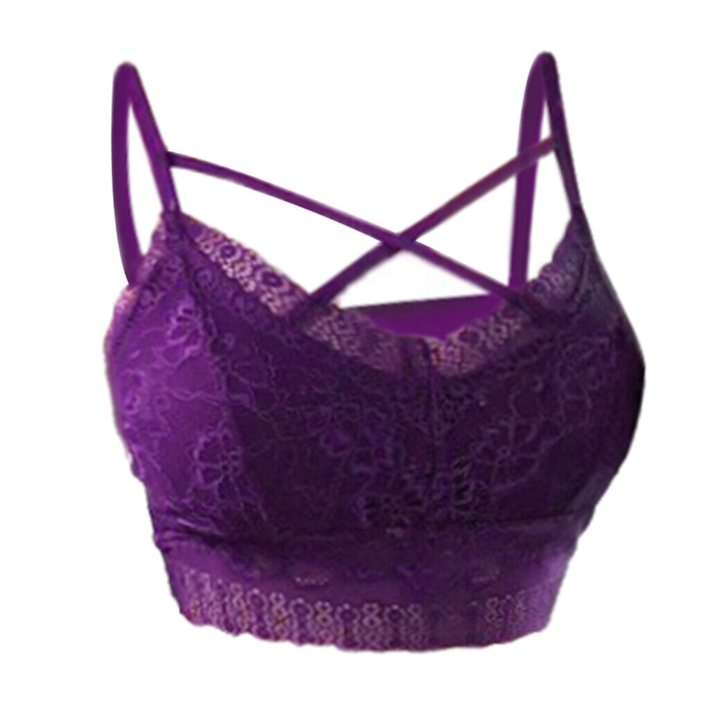 Women's Comfort Sexy Embroidered Lace Unpadded Push up Everyday Bra L