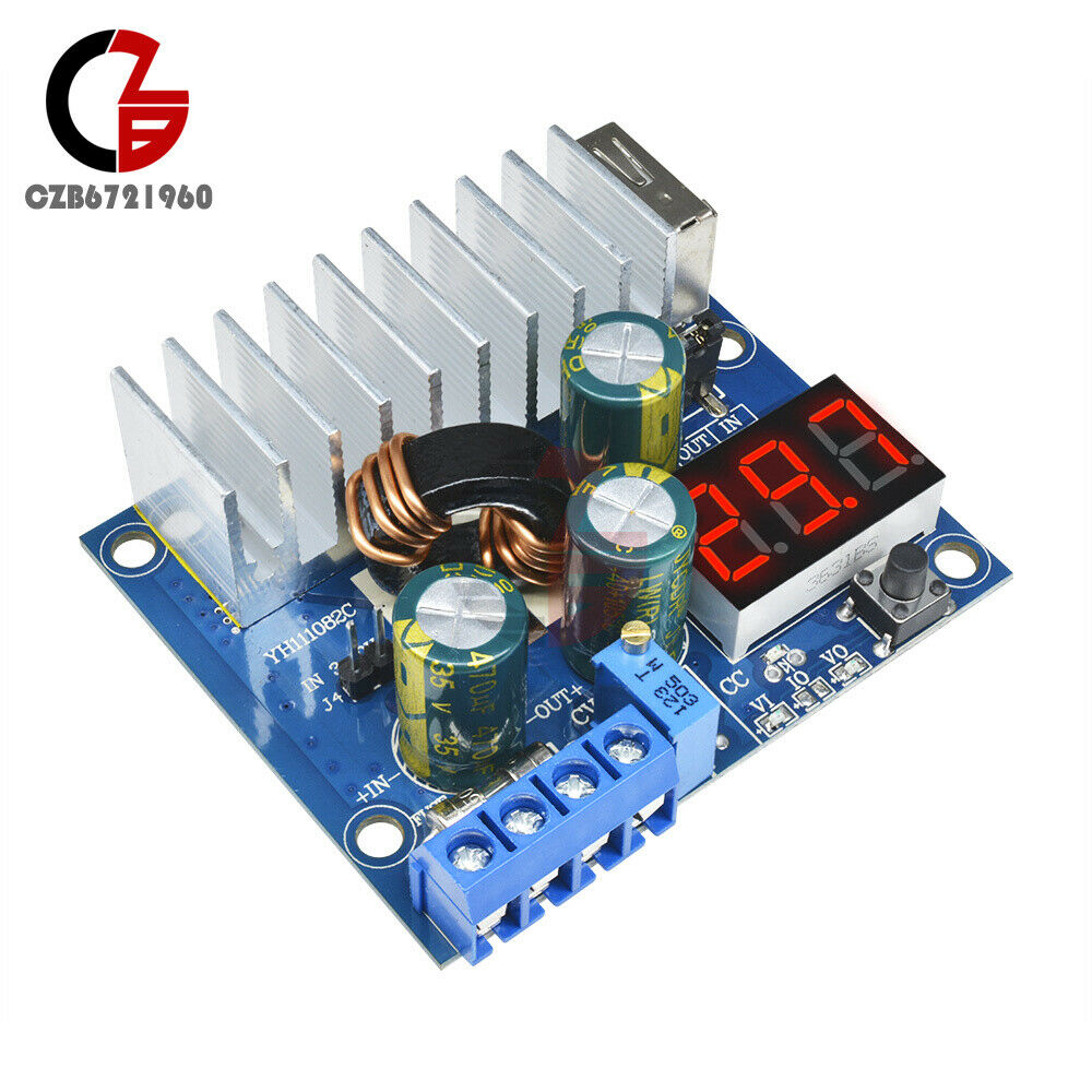 DC-DC Adjustable Converter Step up Module Power Supply USB Voltmeter 3~35V 6A