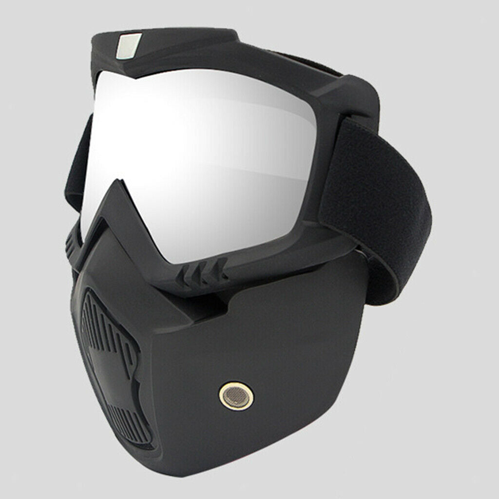 2PCS Black Motorcycle Goggles Protection Sunglasses Cycling Accessories