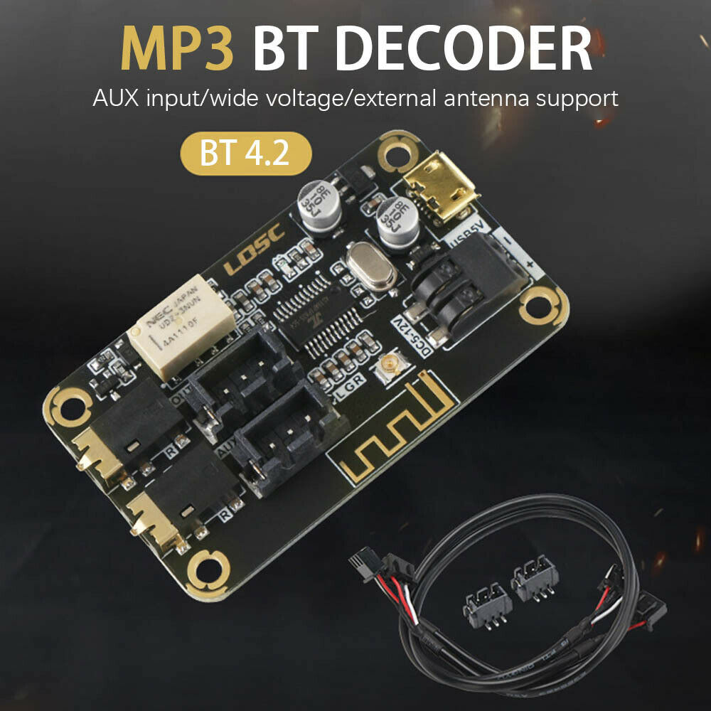 Audio Receiver Board MP3 Stereo Decoder Board Wireless Bluetooth DIY Modified LI