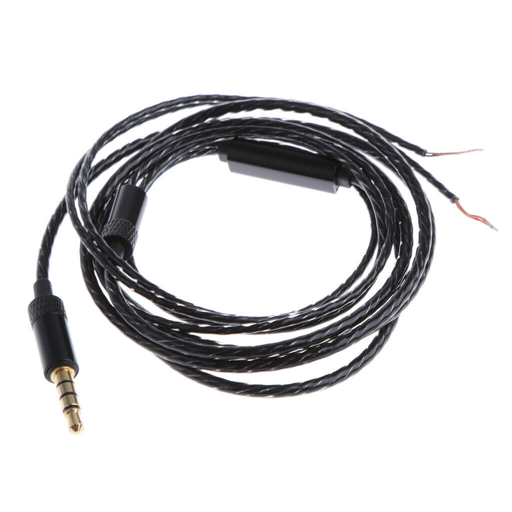 3.5mm Right Angle Audio Cable Cord with Microphone for Headphone Earphone
