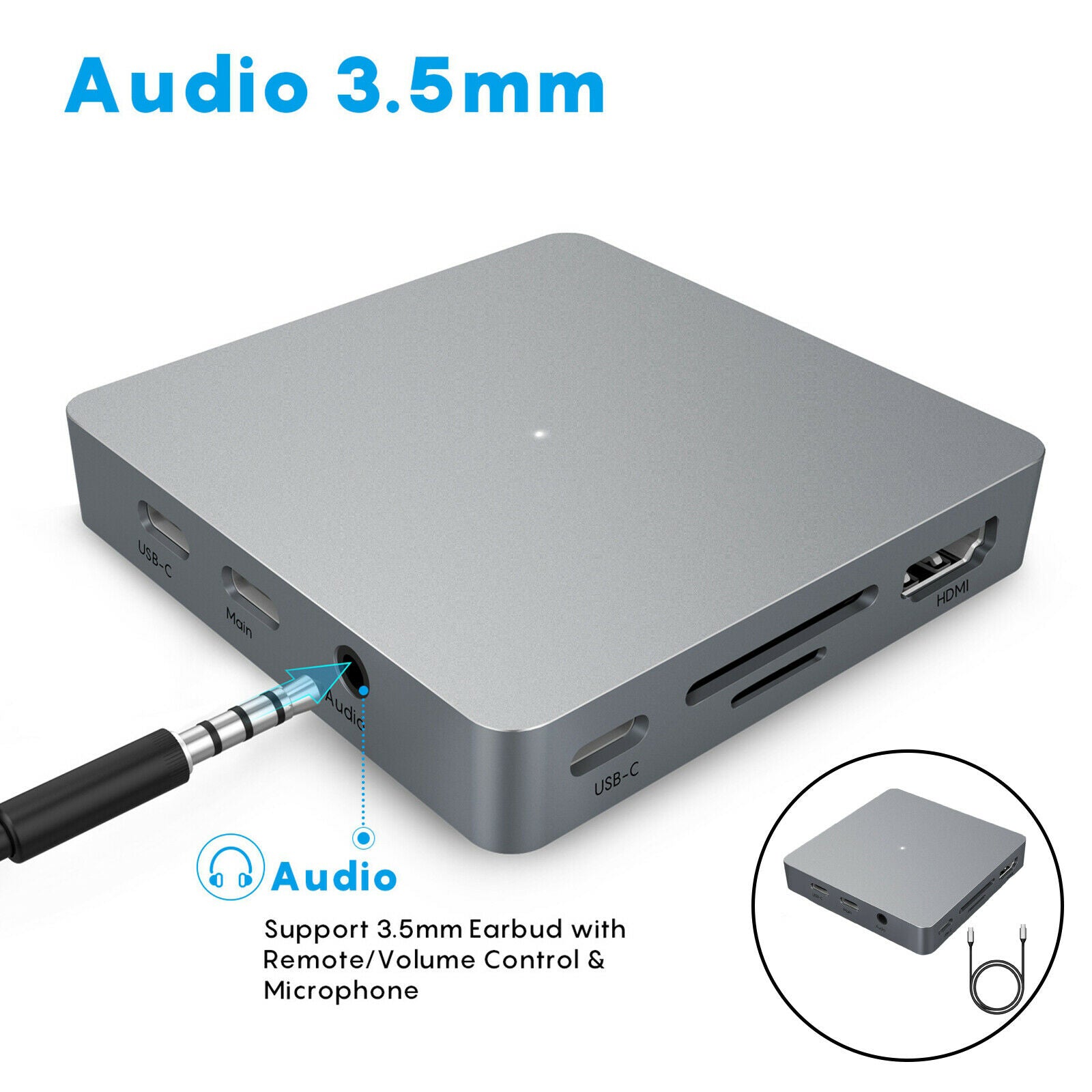 11 in 1 USB-C Hub Docking Station with SD & TF Card Reader 100W PD Charging