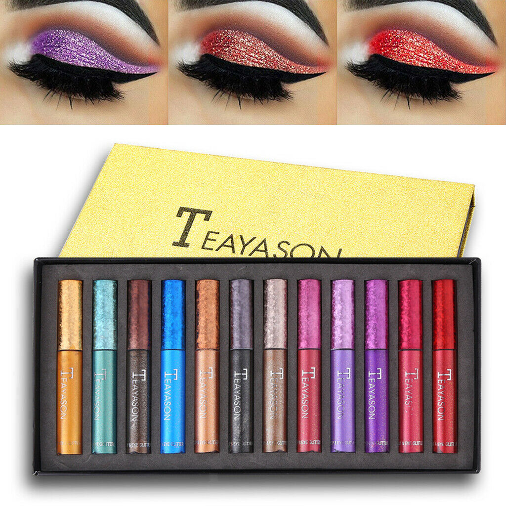 24X Metal Glitter Liquid Eyeshadow Set Smooth Matte Highlighter Eyeshadow