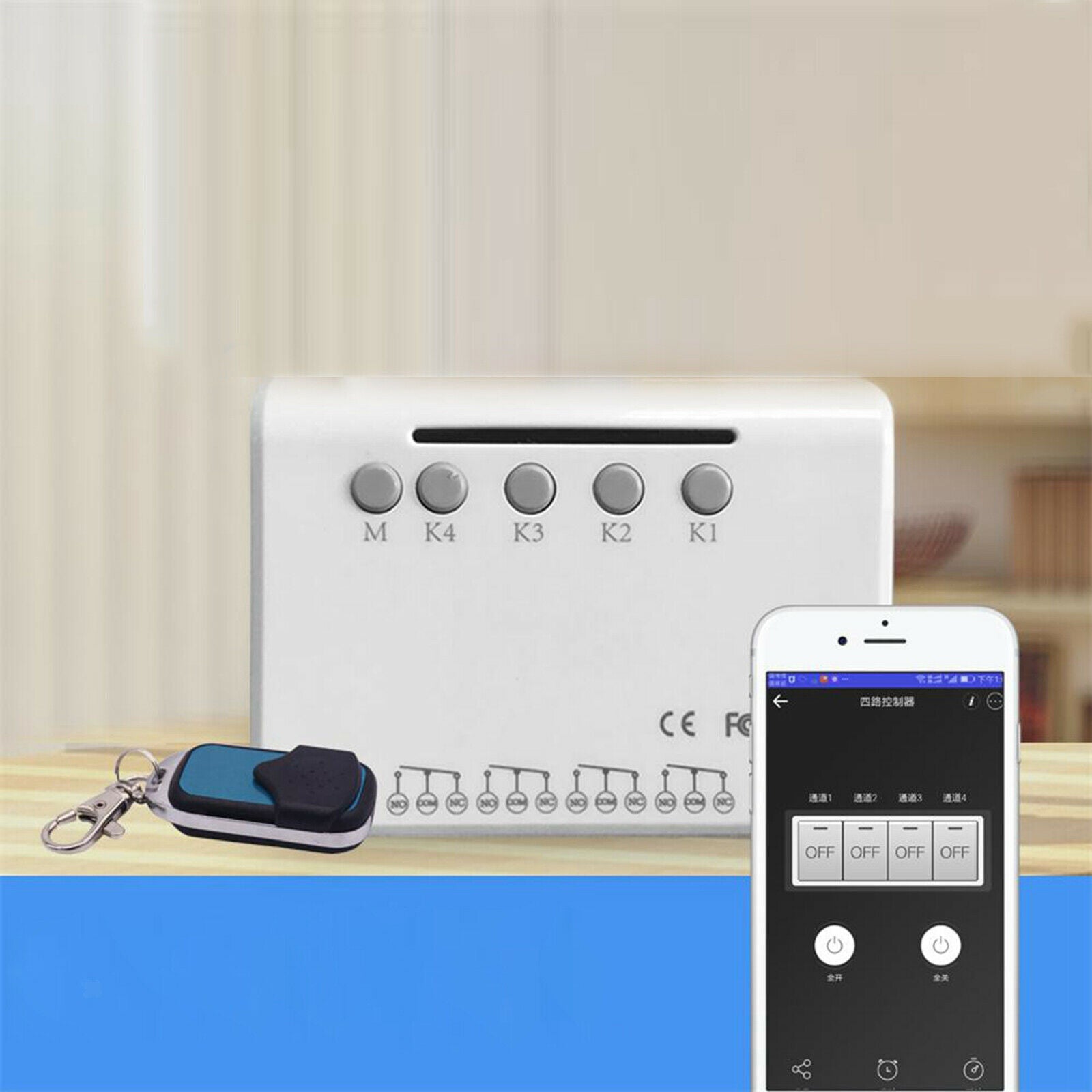 4 Channel 5V Wifi Switch Universal Module Smart Remote Control Voice Control