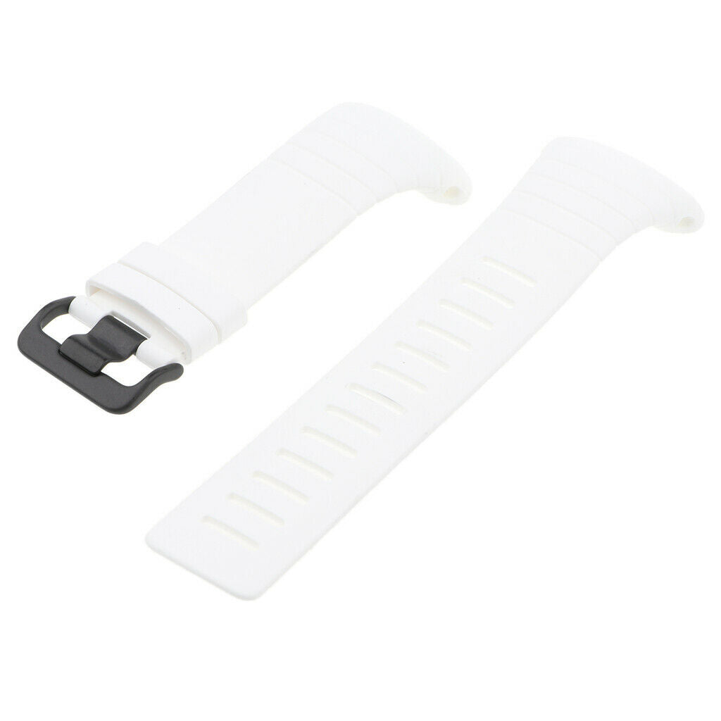 Silicone Wristband TPU Strap For Suunto Core Series Sport Watch Band white