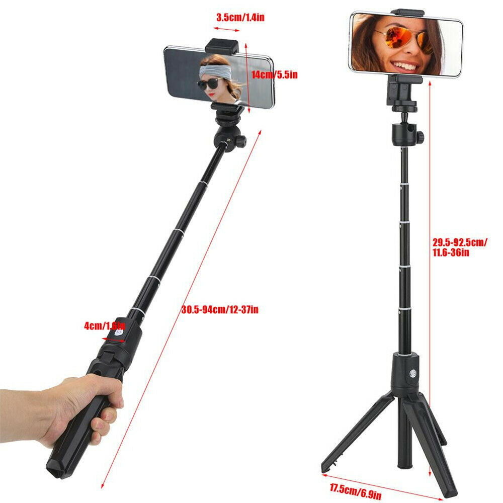 2 in 1 Selfie Stick Tripod Stand with Remote Control For Android For iOS Phone