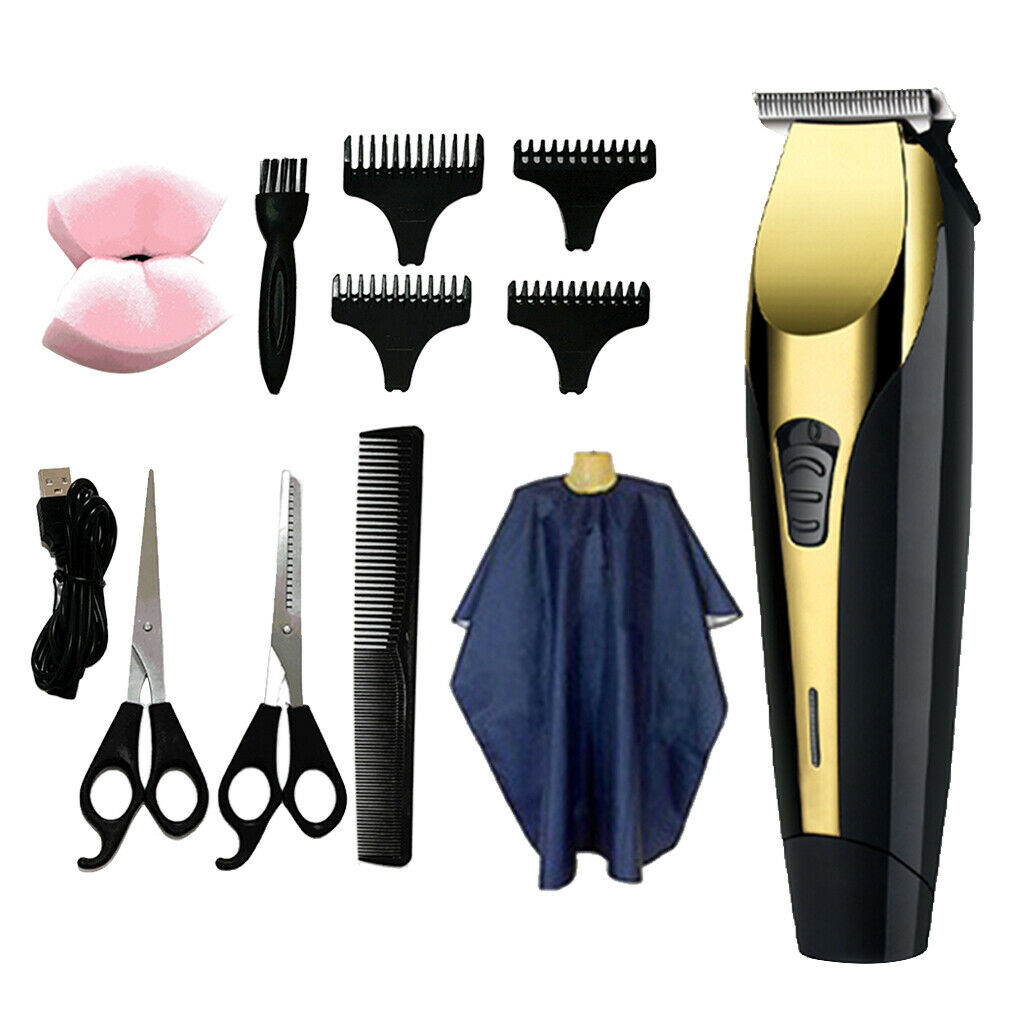 USB Charging Electric Cordless Trimmer Boys Men's Hair Grooming Clipper Kit