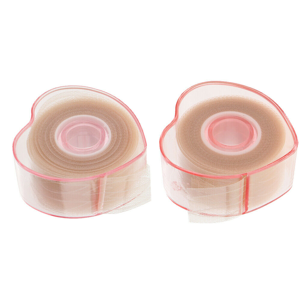 2 Pieces Lace Eyelid Paste Strips Seamless Long Lasting Uneven Eyelid Tapes