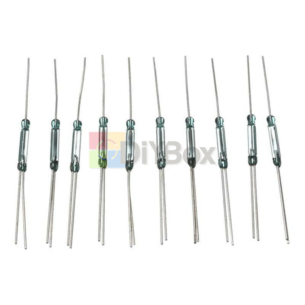 10PCS 2.5 x14mm Glass Reed Relay 4W 3-Pin Magnetic N/O N/C Switch