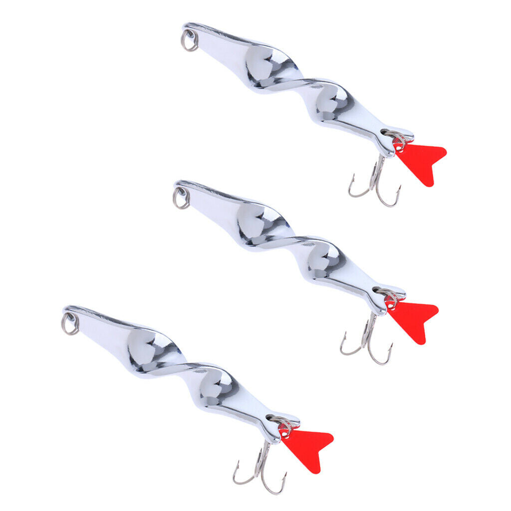 3Pcs Fishing Baits Fish Sequins Lure Hook