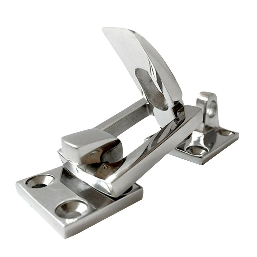 316 Stainless Steel Anti-Rattle Latch Boat Door Locker Length 70mm