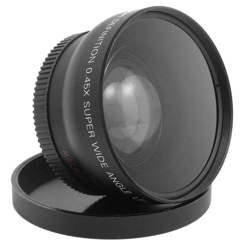 55mm Macro Wide Angle Lens 0.45X HD For  DSLR A230   A300 A330
