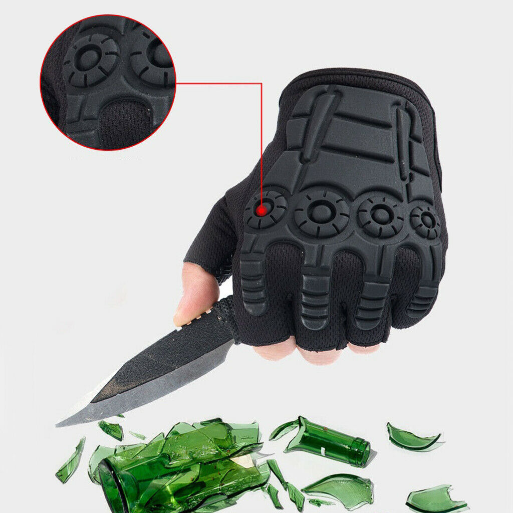 Cycling Gloves Fingerless Fishing Half Finger Glove Outdoor Fingers Protector