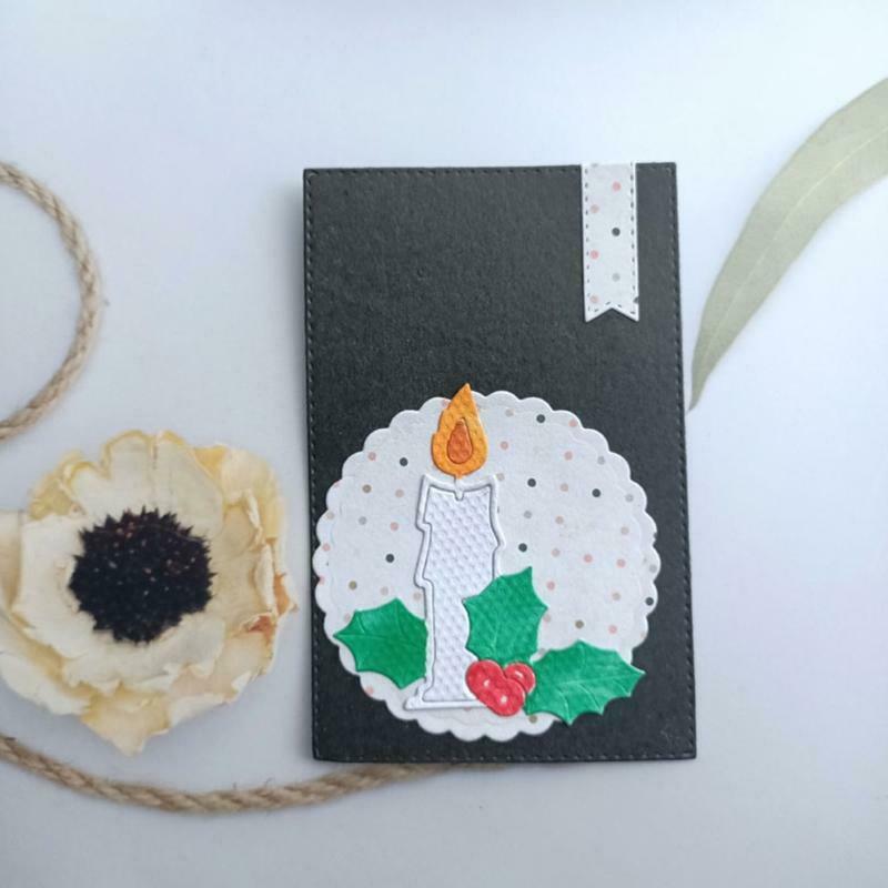 Christmas Candle Metal Cutting Dies Stencil DIY Scrapbooking Album Paper Card