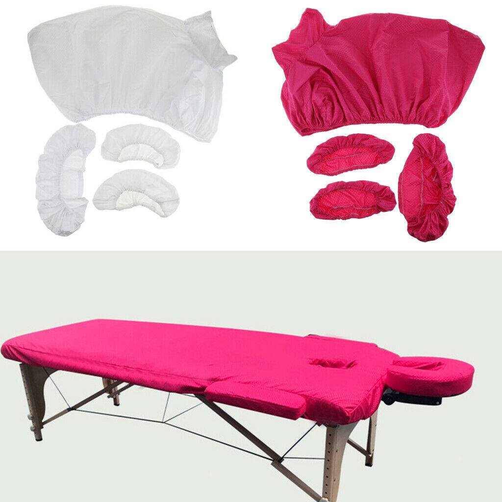 8PCS Acupuncture Massage Table Bed Fitted Pad Face Cradle Hand Pillow Covers