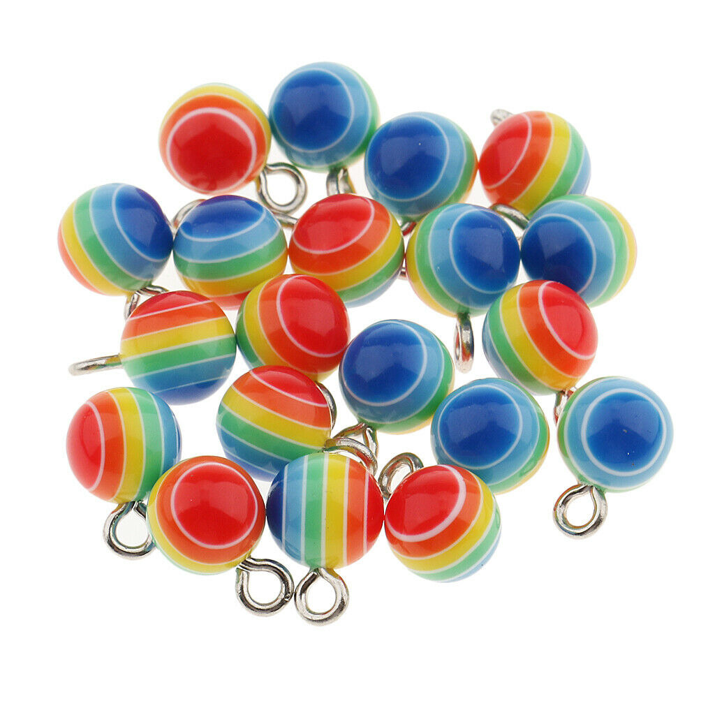 40 pieces ball charms pendants, craft beads, decorative beads, beads pendants