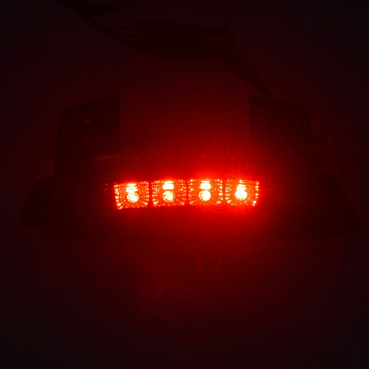 Smoke LED Motorcycle Bobber Chopper Cafe Racer Rear Turn Signal Brake Tail Light