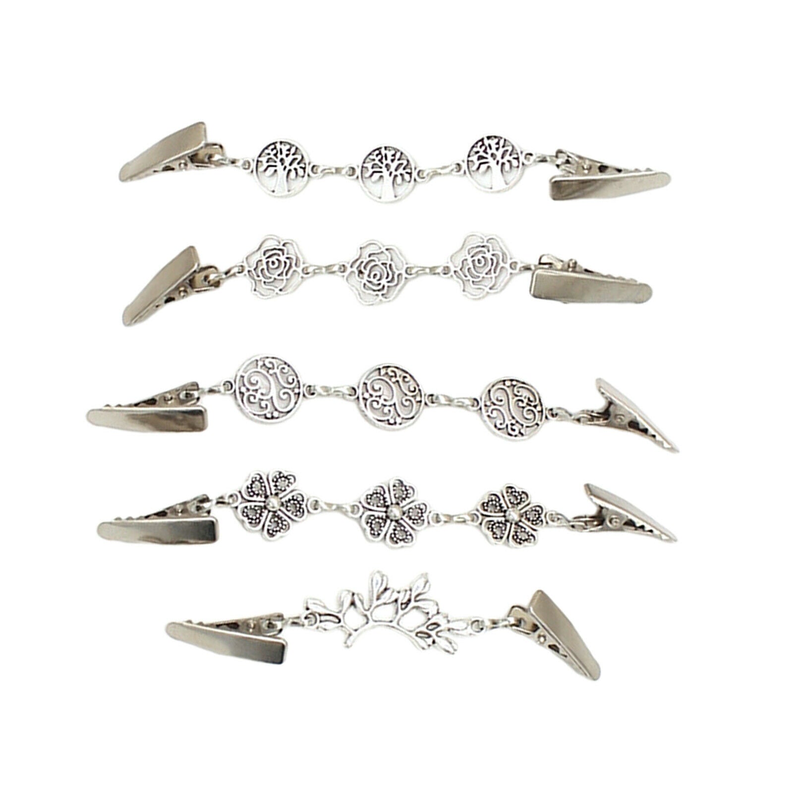 5pcs Retro Sweater Shawl Clips Retro Cardigan Dress Pin for Women Girls
