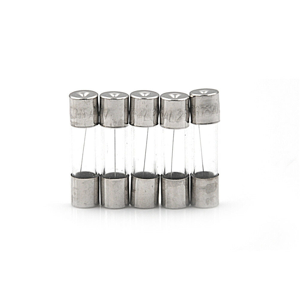 100Pcs/Box 5*20mm 3.15A 250V Fuses 3.15 Amp Glass Tube Fast-Blow Fuse ATDD
