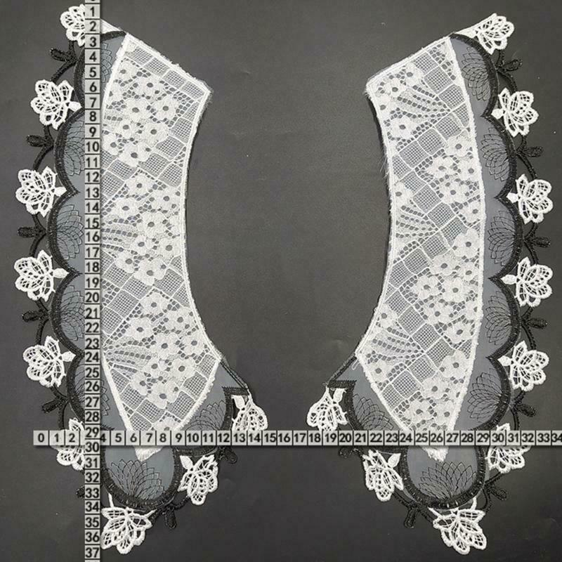 Women False Collar Lace Collar Detachable Shirt Neck Semicircular Necklace